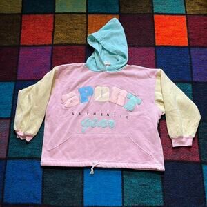 Vintage 90s Sports Pastel Hoodie